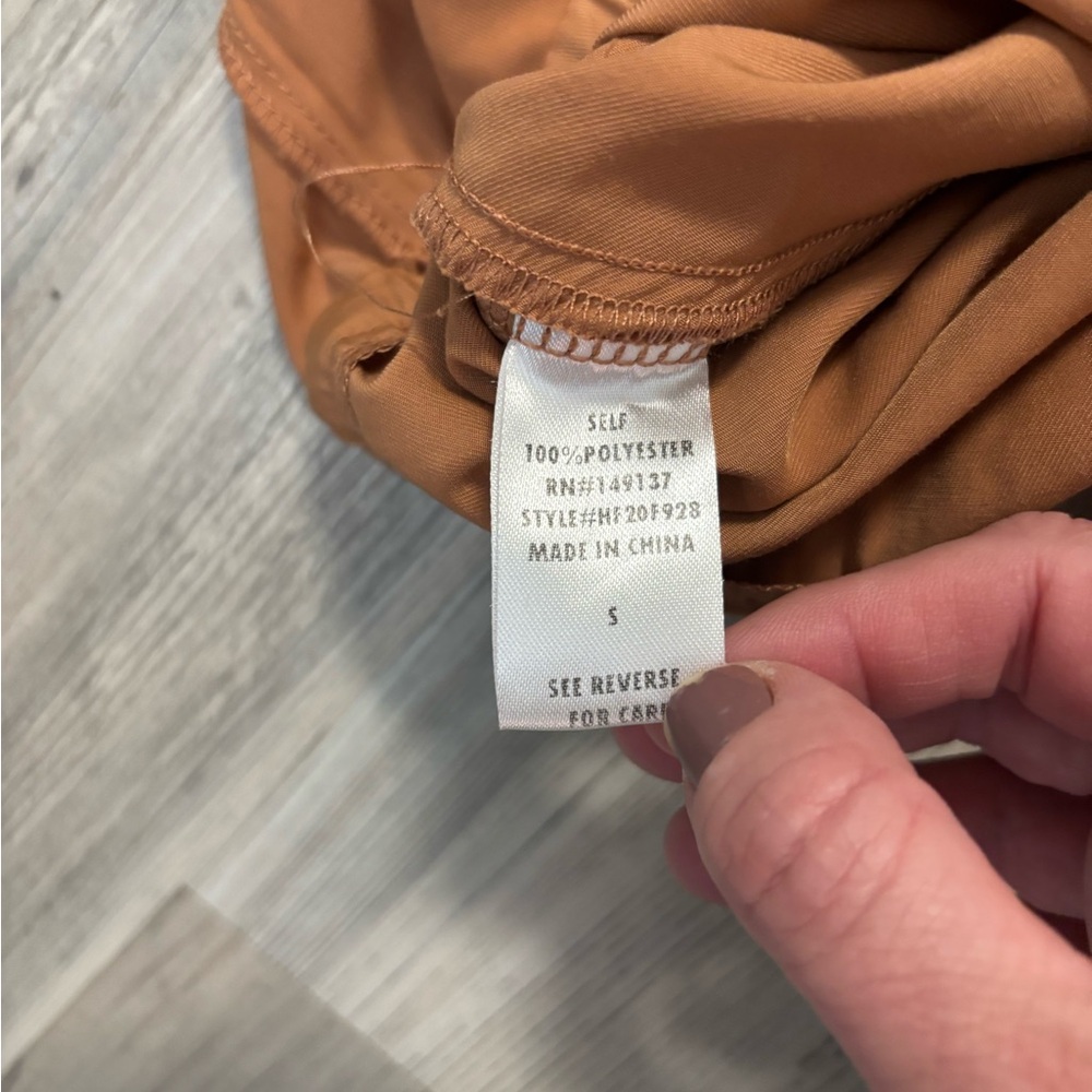 Hyfve Brown Button-Front Romper - image 3